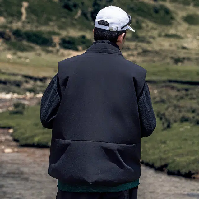 三防秋冬情侣白鸭绒保暖坎肩马夹外套  羽绒马甲