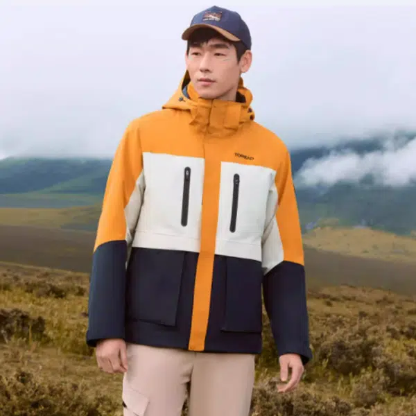 探路者 明星同款 防风防水保暖登山服 可拆卸内胆 三合一冲锋衣 冬季外套 男女同款
