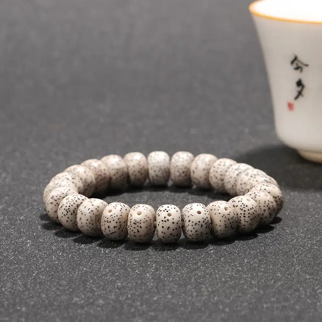 今夕 文玩佛珠 桶珠 绕指柔原生态高油密 星月菩提 手串 男女同款情侣款