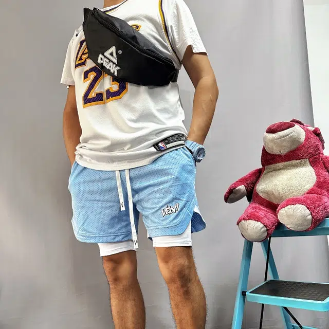 匹克 运动休闲简约百搭微标印花 尼龙 胸包斜挎单肩包 男女同款情侣款 黑色