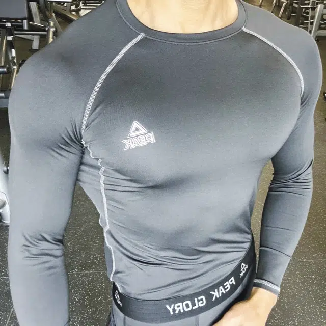 匹克 运动透气速干散热高弹长袖打底内衣跑步瑜伽骑行健身衣 男女同款 /