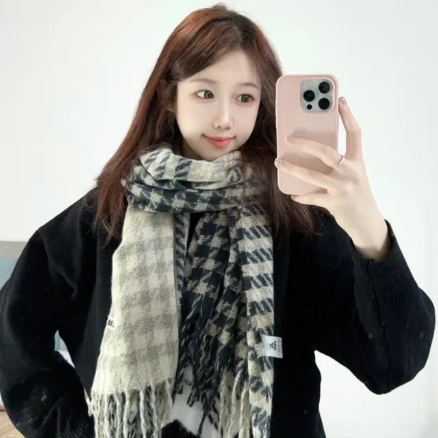 匹克 甜美小清新流苏气质保暖 绒线围巾 女款