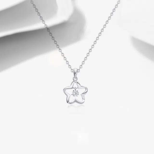 月之守护 星星系列 轻奢星星守护 韩系 冷淡风镂空 高级感 灵动 项链 女款