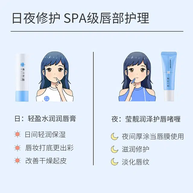 希川科颜 唇部护理套装+祛痘精华霜护肤套装 淡化唇纹缓解干裂