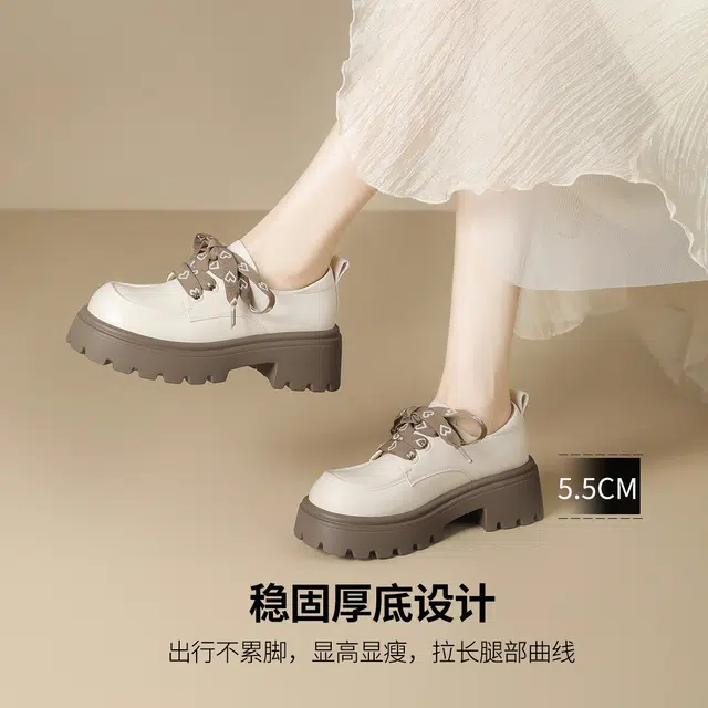 华耐 皮革 潮流舒适 优雅经典 休闲单鞋 女款