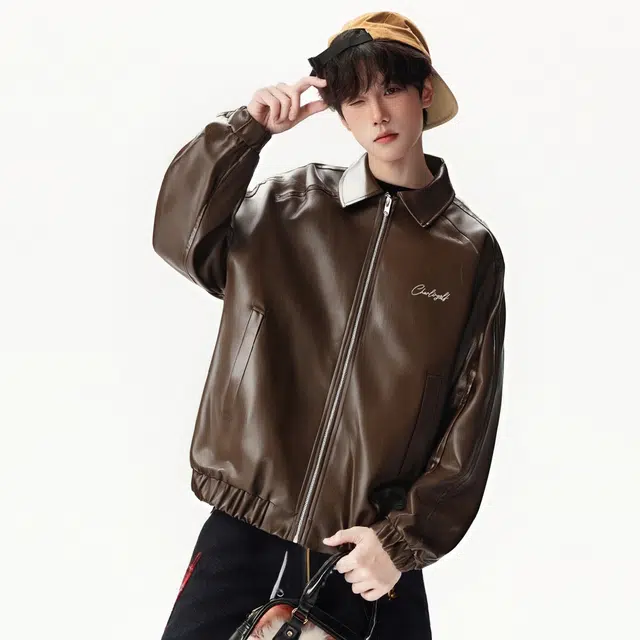 Charlie Golf PU Leather Jacket