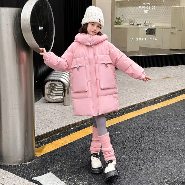 木木屋 连帽时尚防风保暖羽绒服 青少年