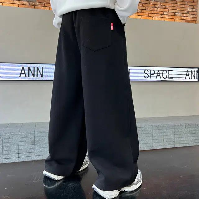 木木屋 松紧腰洋气简约星星牛仔长裤 青少年