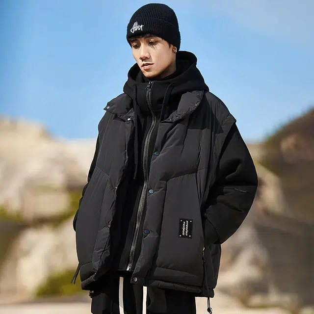 Yinlang Shijia Two-in-One Hoodie Down Jacket