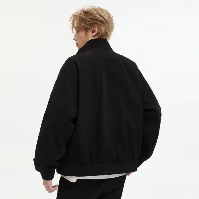 隐狼世家 立领飞行员男秋季美式潮牌工装机车服情侣短款外套夹克 男款