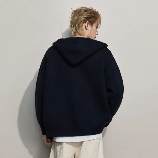 隐狼世家 条纹含羊毛针织衫毛衣男秋冬圆领套头潮牌慵懒休闲情侣外套卫衣 男款