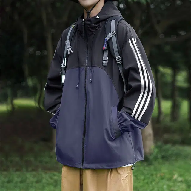 隐狼世家 秋季潮牌痞帅高级感桑延机能美式复古户外山系登山服长袖夹克外套 男款