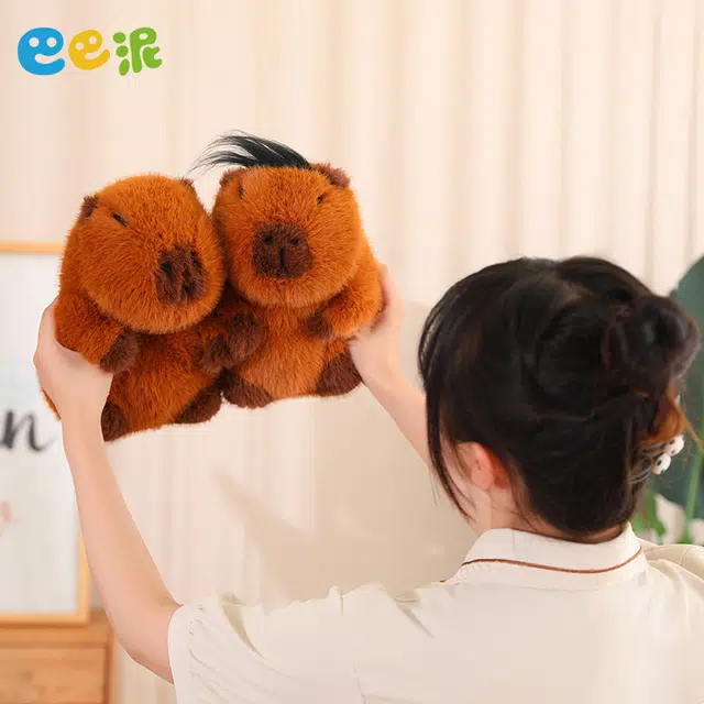 巴巴泥 水豚 丑萌豚鼠 卡皮巴拉 玩偶 毛绒公仔