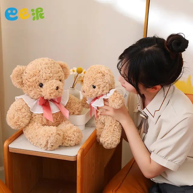 巴巴泥 抱抱宝贝 领结小熊 泰迪熊 婚礼婚庆娃娃 玩偶 毛绒公仔