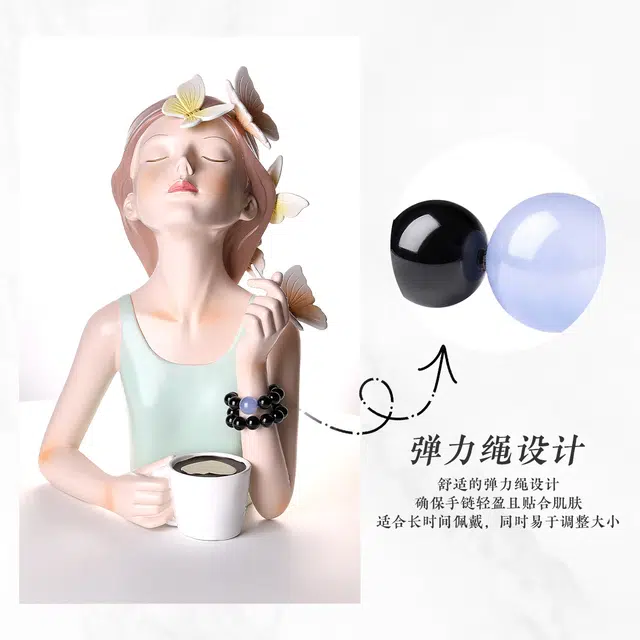 老庙 情定三生 新中式国风小众设计冷淡中性精致浪漫简约百搭#好运 玛瑙 手串 女款
