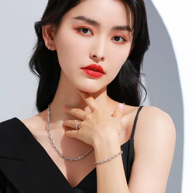 老庙 精致时髦小众设计 铂金 铂金项链 女款