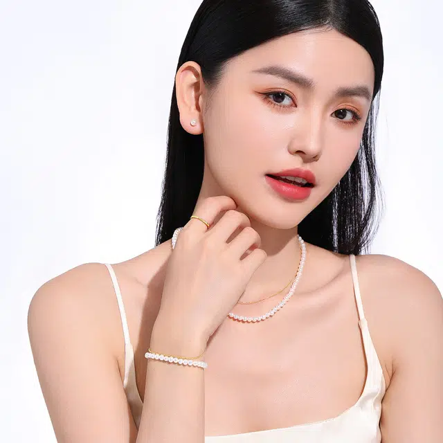 老庙 闪耀猫眼简约时尚气质小众轻奢高级感素圈 足金 按克计价 黄金戒指 女款