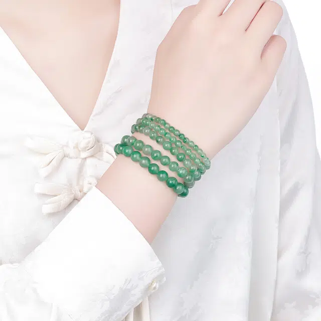 老庙 多巴胺清透感 显白轻奢小众设计高级感清凉一夏 非洲翠 手串 女款