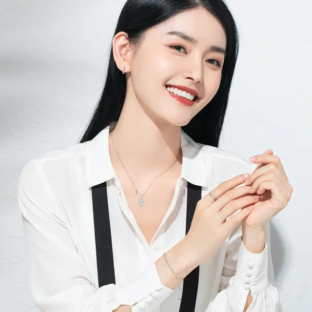 老庙 个性 欧美潮流车花手饰素链 铂金 手链 女款
