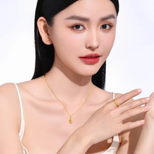 老庙 素圈闭口指环 精致轻奢小众高级感手饰 足金 按克计价 黄金戒指 女款