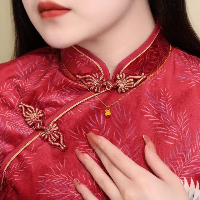 老庙 时尚百搭优雅浪漫 足金 按克计价 黄金吊坠 女款