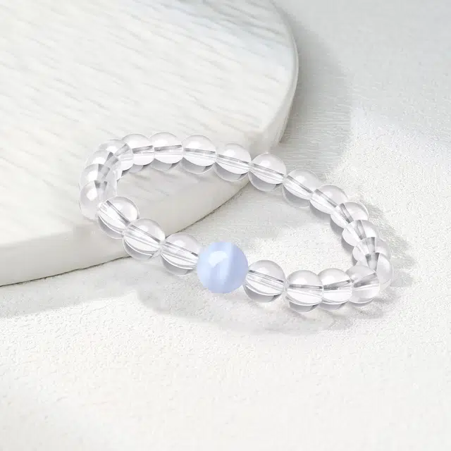老庙 水逆退散 学业上岸  经典时尚设计天然 白水晶 手串 女款