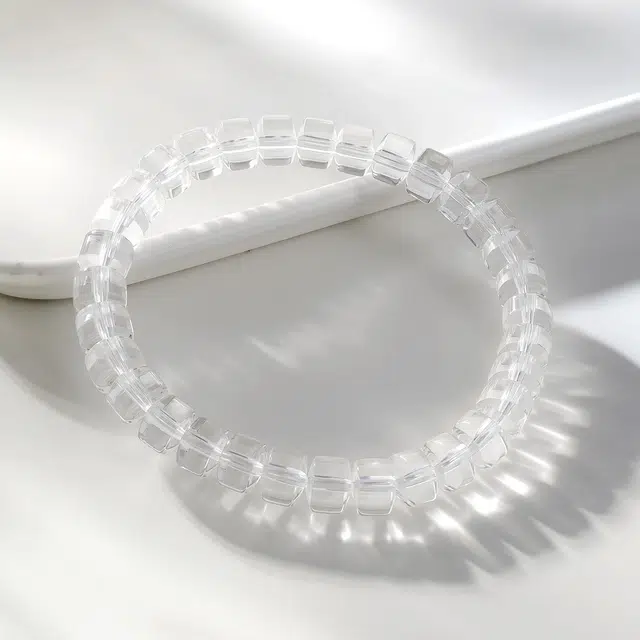 老庙 清透 净化负能量上岸水逆退散 轻奢小众高级感日常通勤百搭#好运天然 白水晶 手串 女款