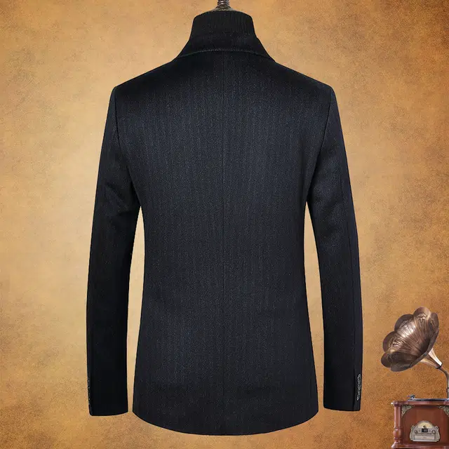 轻奢高端商务休闲百搭保暖羊绒羊毛呢西服外套西装 男款