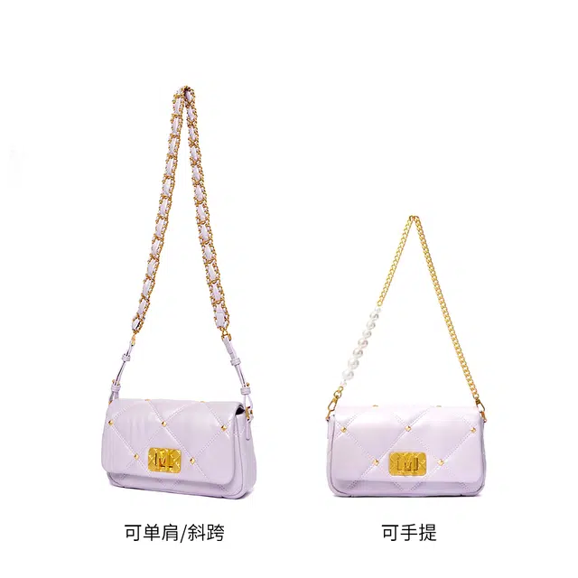 梦特娇 法式经典百搭出街潮流 羊皮 单肩包 常规 女款 多色