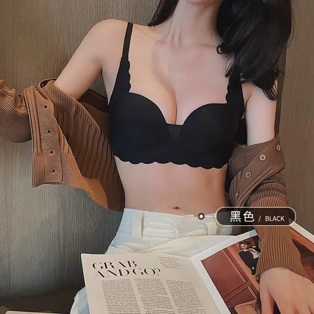 丝之莎 小胸聚拢上托防下垂收副乳调整型无痕无钢圈文胸