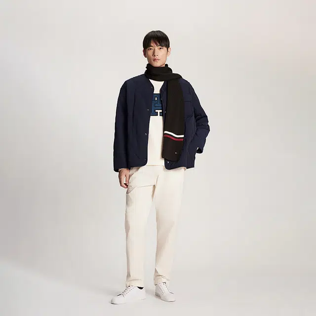 Ballerine basketball tommy HILFIGER Th Hardware Leather Ballerina FW0FW06344 White Dove AF2