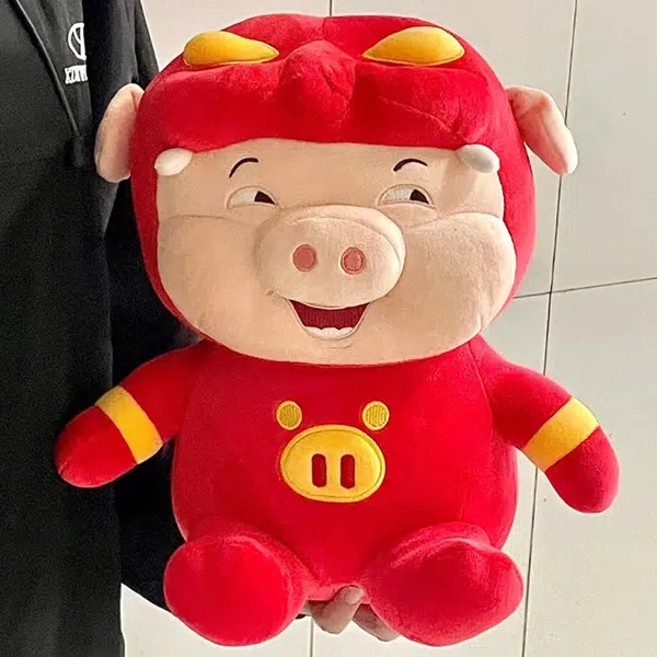 姝娈 猪猪小猪仔趴姿 抱枕 玩偶 毛绒公仔