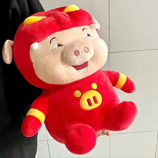 姝娈 猪猪小猪仔趴姿 抱枕 玩偶 毛绒公仔