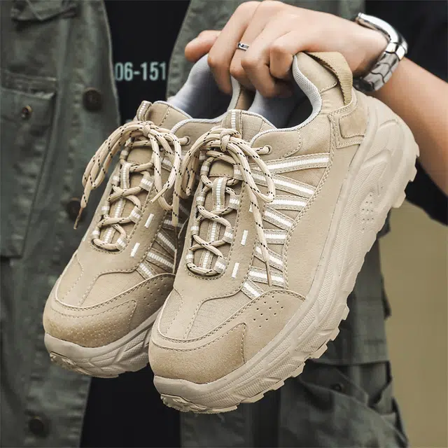 超纤皮 运动时尚百搭 透气轻便增高 低帮 生活休闲鞋 男款