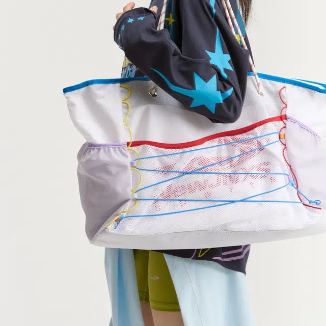 江南先生 城市接力赛 美式复古轻便耐磨星星撞色出差 锦纶 旅行包 男女同款情侣款 多色