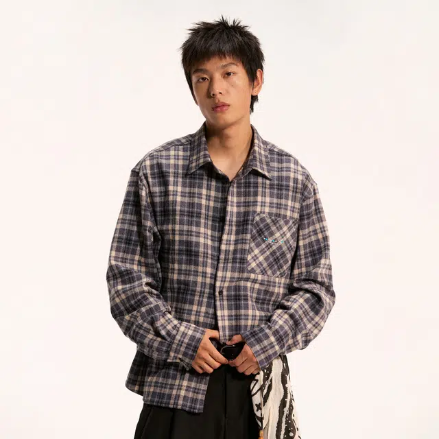 江南先生 流浪者之歌 复古宽松休闲衬衣外套衬衫 男女同款