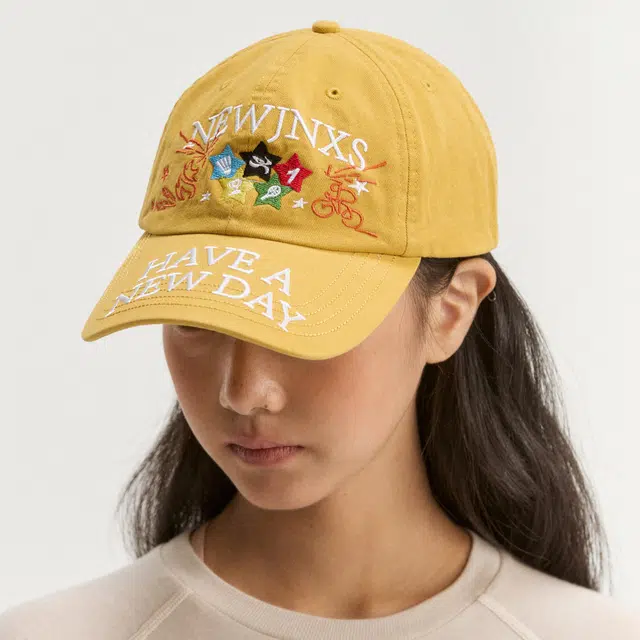 江南先生 城市接力赛 复古水洗五角星运动刺绣帽子百搭休闲可调节 棉 鸭舌帽 男女同款情侣款