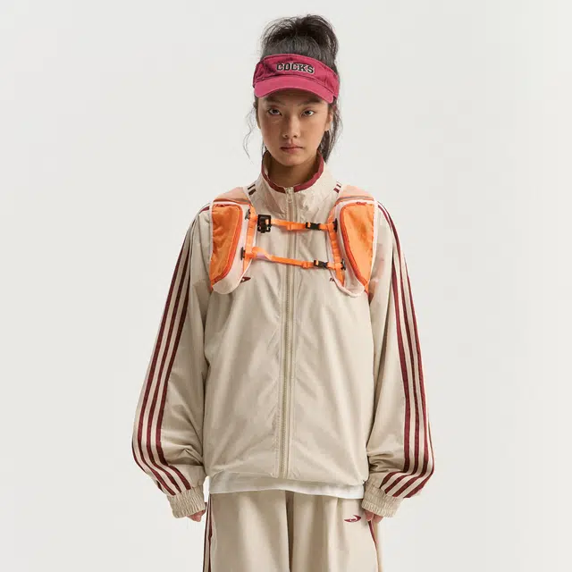 江南先生 城市接力赛 运动户外透气外套休闲织带撞色立领百搭宽松春秋夹克 男女同款