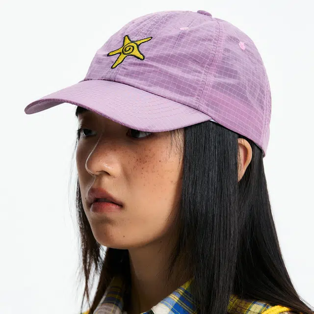 江南先生 格休闲系纹肌理海星刺绣轻薄透气 锦纶 棒球帽 男女同款情侣款