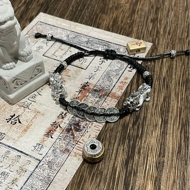 既白南兮 天禄貔貅 合金 手链 男女同款情侣款