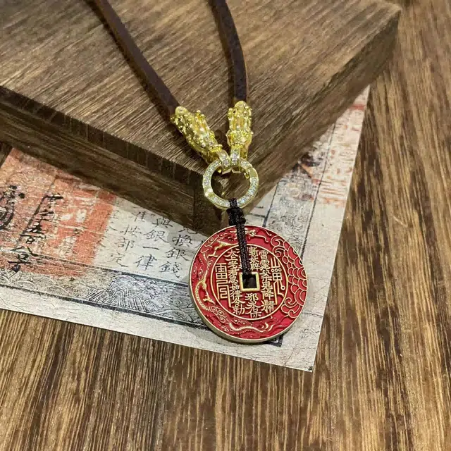 既白南兮 藏海花山鬼花钱十年之约铁三角小哥本命年好运道系青年国风新中式文创 合金 项链 男女同款情侣款