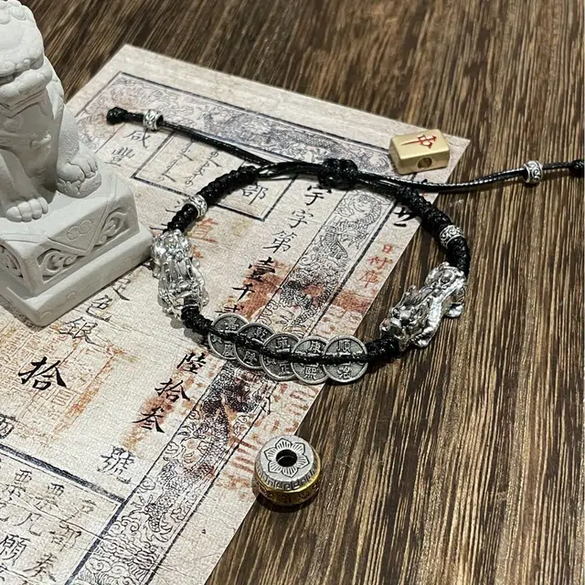 既白南兮 天禄貔貅 合金 手链 男女同款情侣款