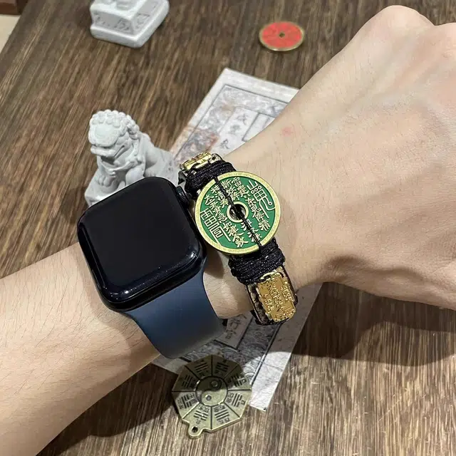 既白南兮 山鬼花钱貔貅好运国风新中式文创 合金 手环 男女同款情侣款