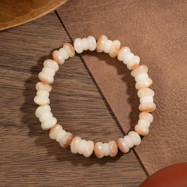 三宝臻藏 糖果珠小众设计 白玉菩提 手串 男女同款情侣款