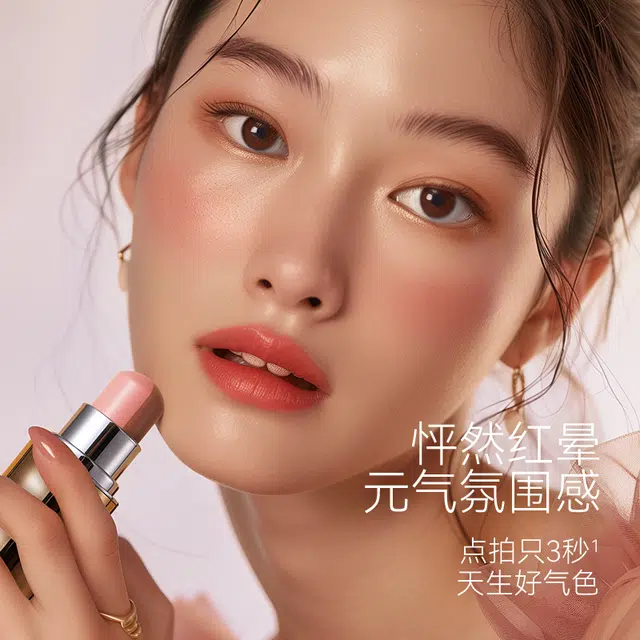 舞动奇迹 双色腮红棒 自然 水光雾面显色膨胀色胭脂收缩高光修容女