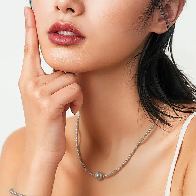 一撇一捺 小夜曲轻奢小众设计感新款 合金 项链 女款