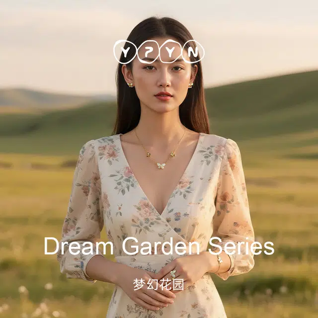 一撇一捺 蝶梦流光系列蝶舞翩然 合金 耳钉 女款