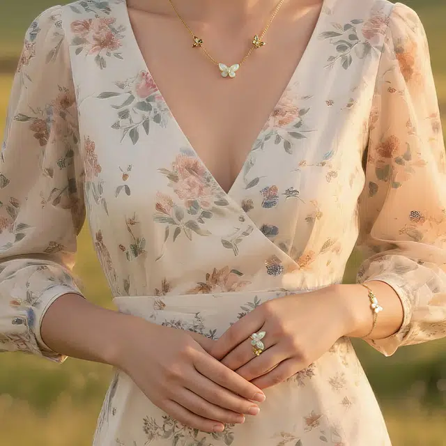 一撇一捺 蝶梦流光系列蝶舞翩然 合金 戒指 女款