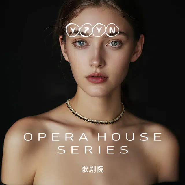 歌剧魅影 一撇一捺 叠戴拼接颈饰 合金 项链 女款 黑金