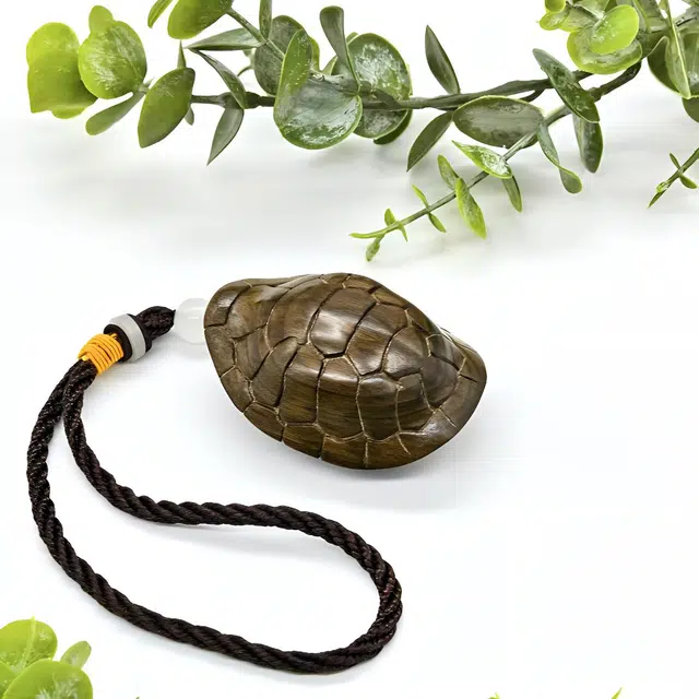 天纵 本命年招财转运国潮文玩吉祥物 原木雕刻富甲天下小乌龟新中式复古手工艺品 阴沉木 把件 男女同款情侣款